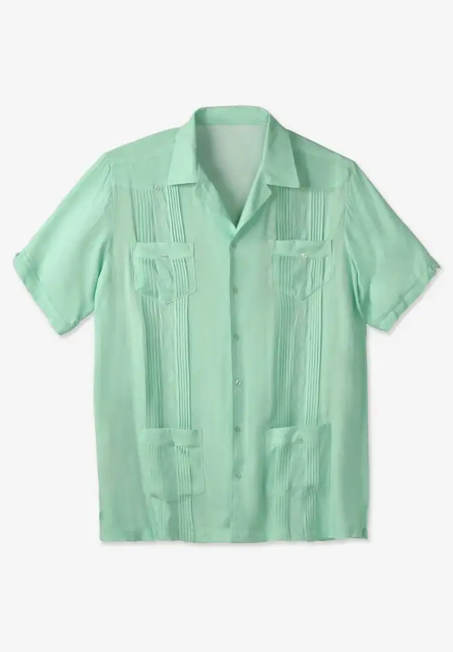 Short-Sleeve Guayabera Shirt