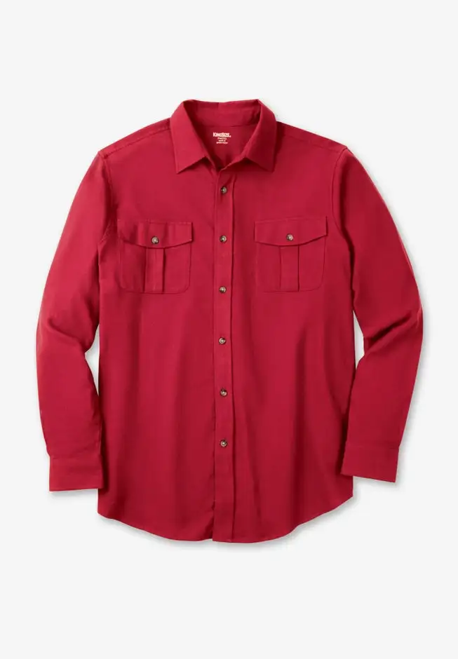 Signature Solid Flannel Shirt