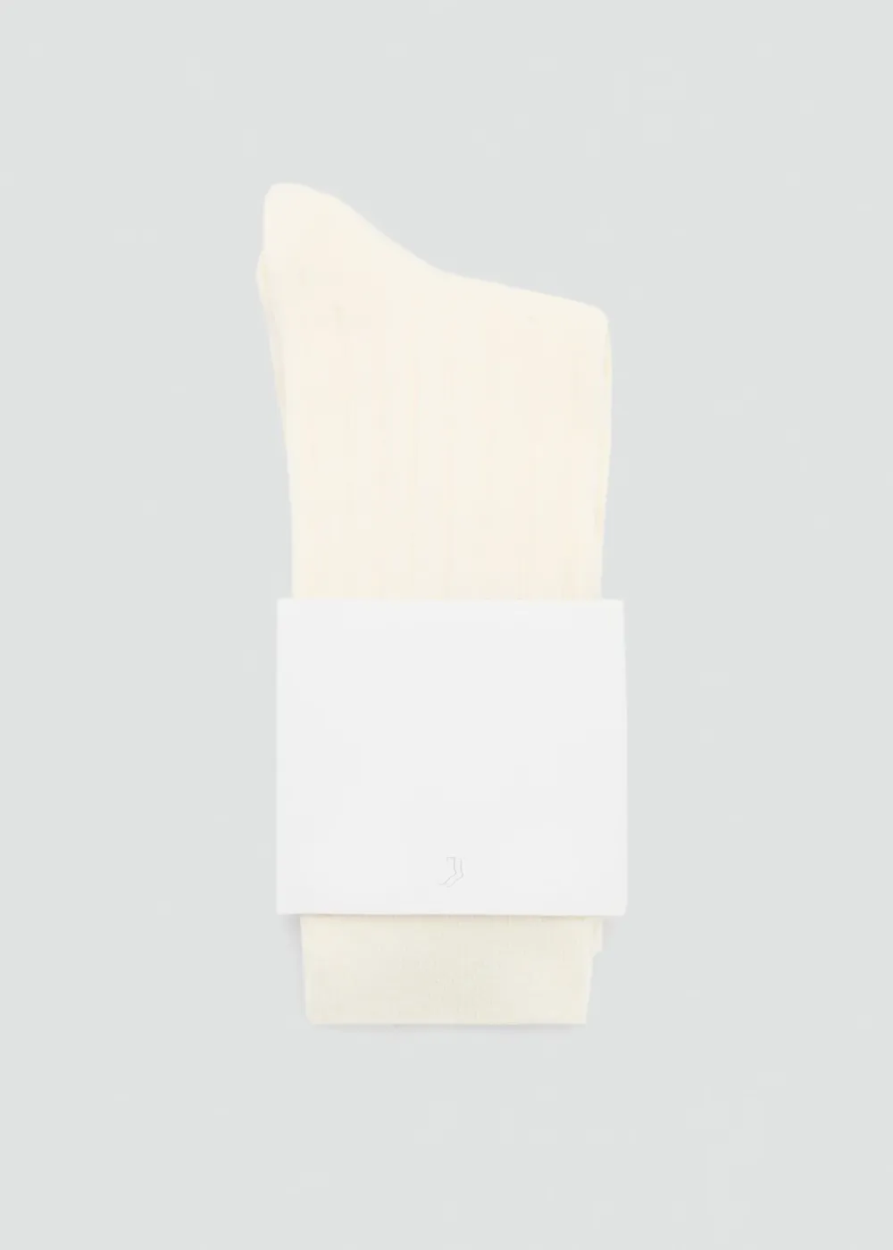 Ecru Casual Style Wool Blend Socks