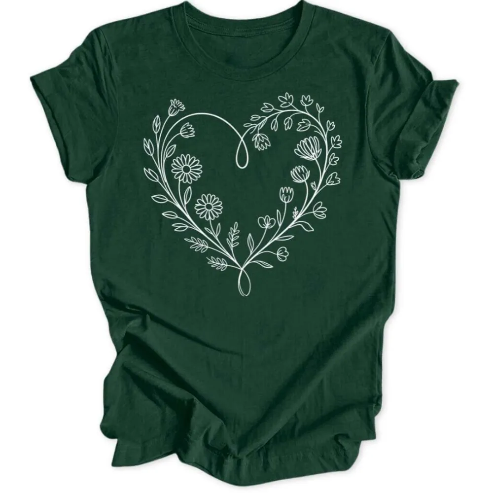 Flower Heart Unisex T-Shirt