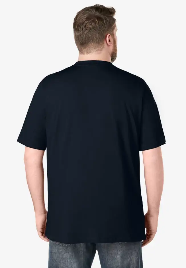 Shrink-Less Lightweight Henley T-Shirt