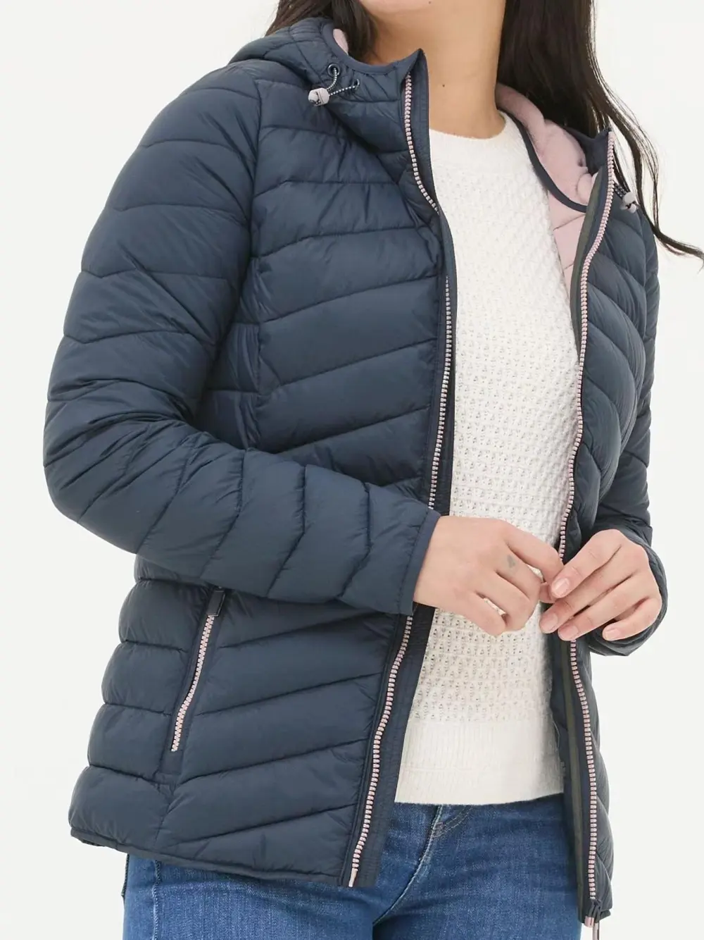 Ruby Navy Lightweight Puffer Jacket