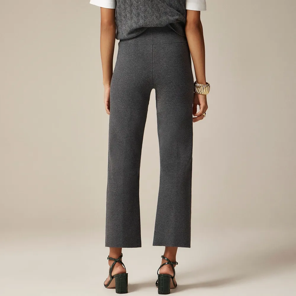 High-Rise Pintuck Straight Leg Pants