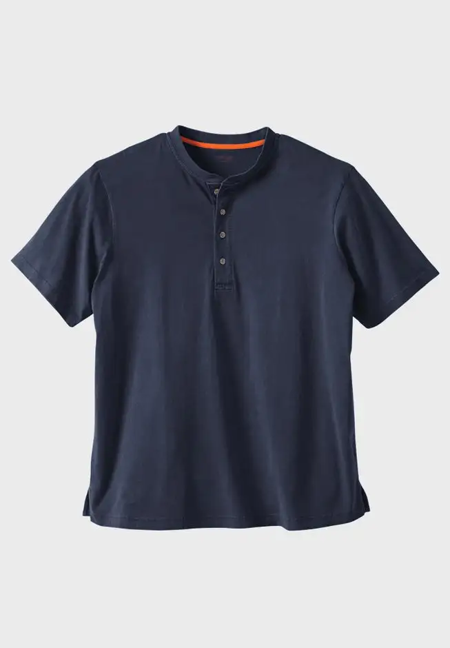Heavyweight Short-Sleeve Henley Shirt