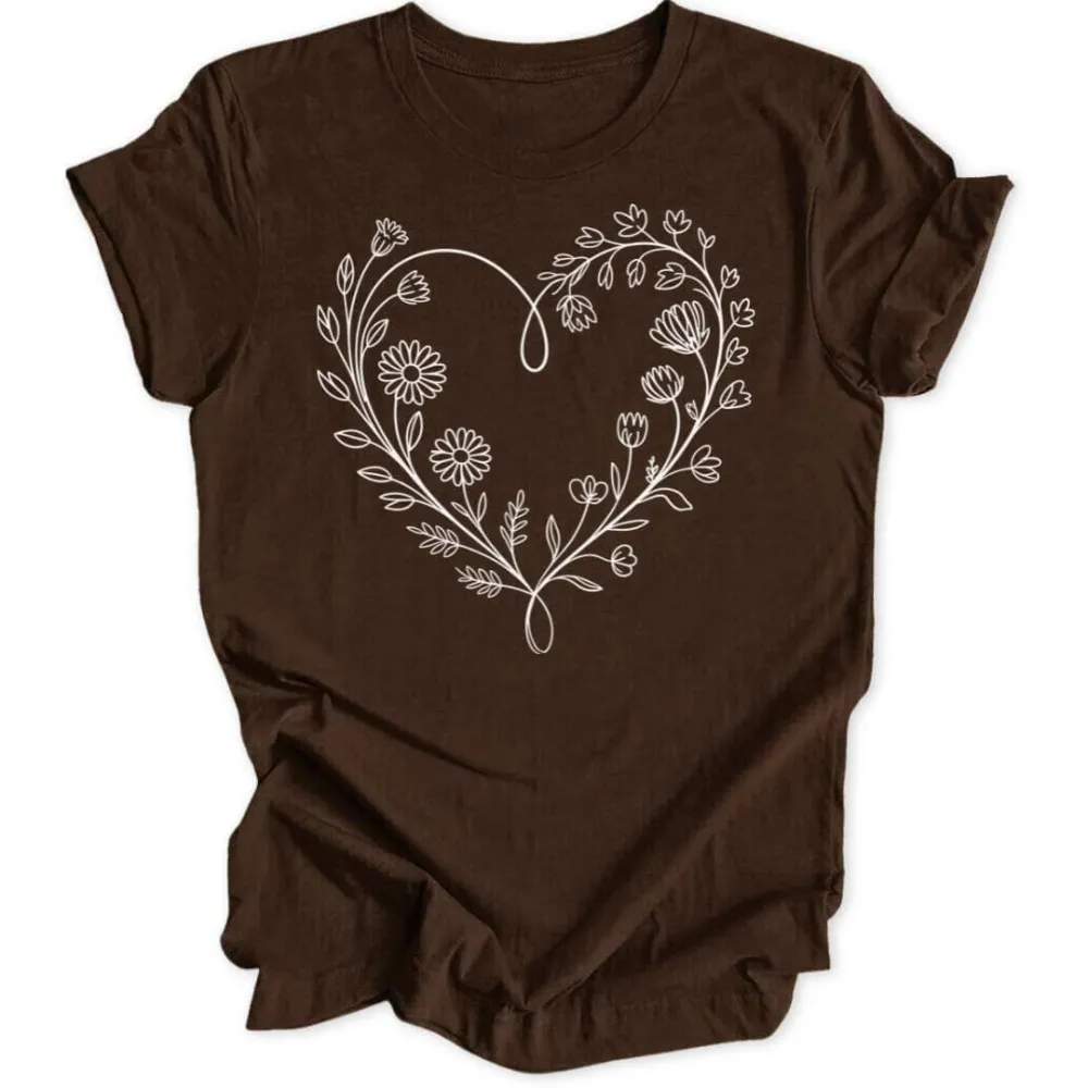 Flower Heart Unisex T-Shirt