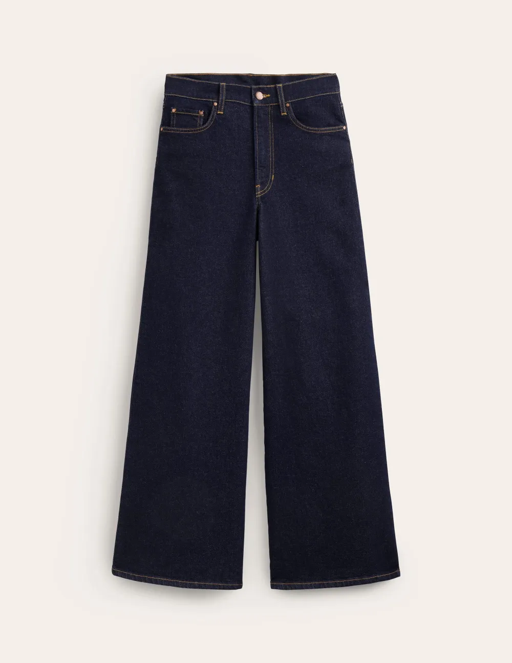 Indigo Rinse High - Rise Wide - Leg Jeans