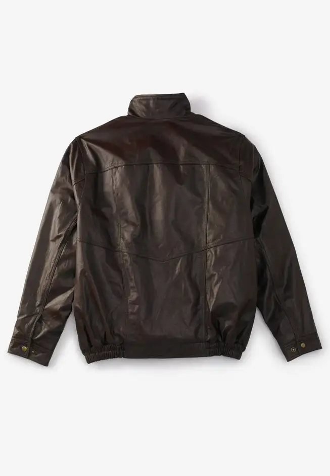 Leather Bomber Jacket