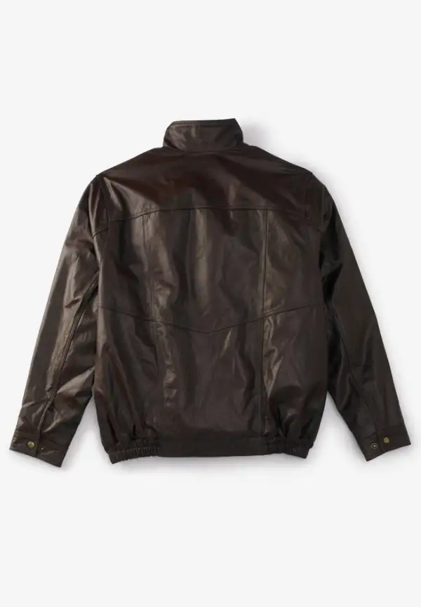 Leather Bomber Jacket