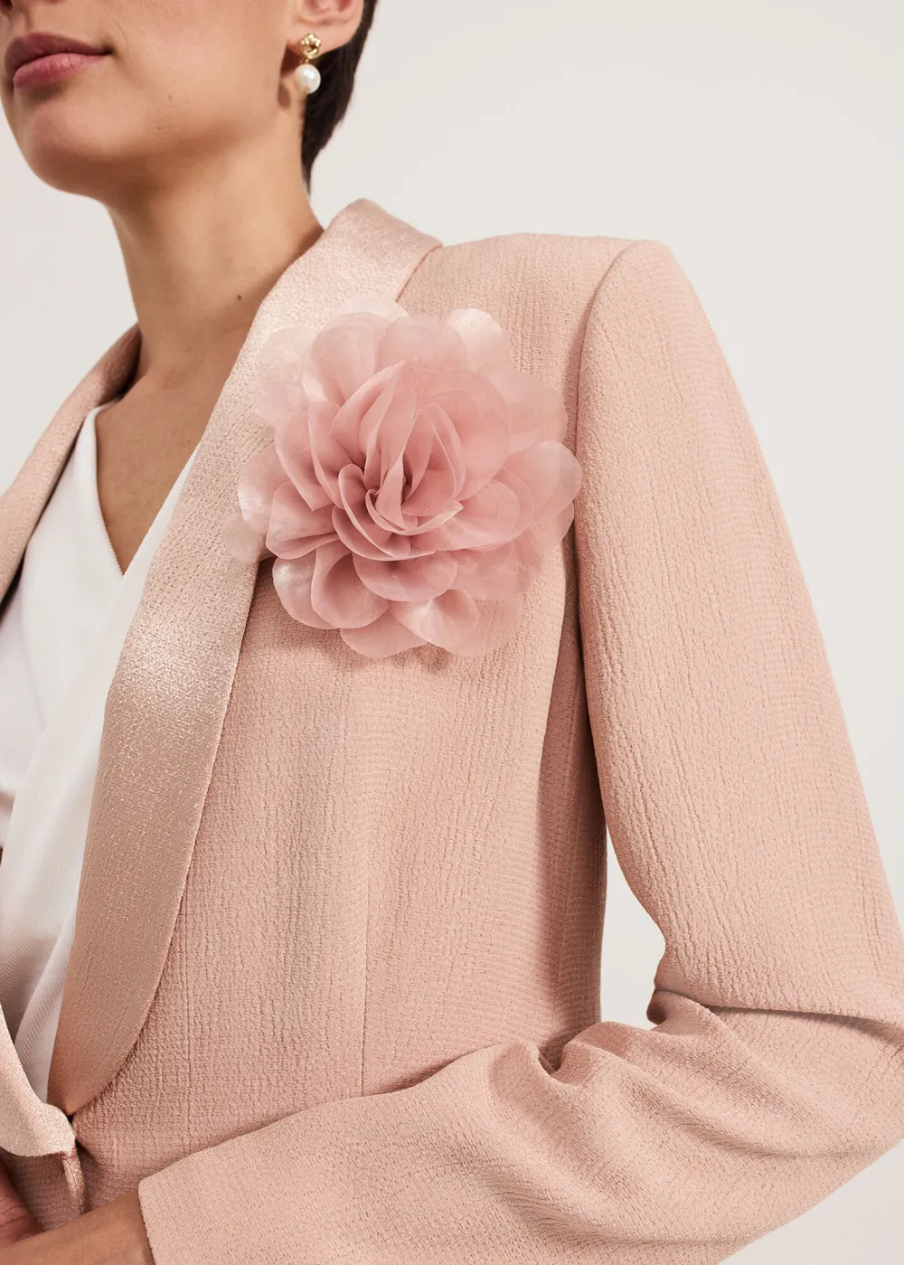 Business Design Three-Dimensional Floral Jacket