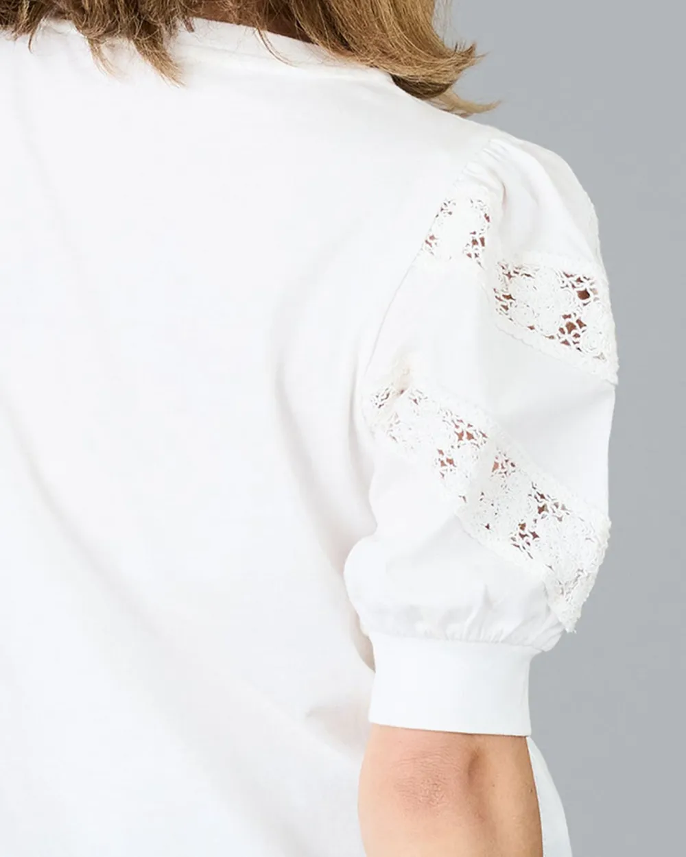 Charming White Pleaser Crochet Top