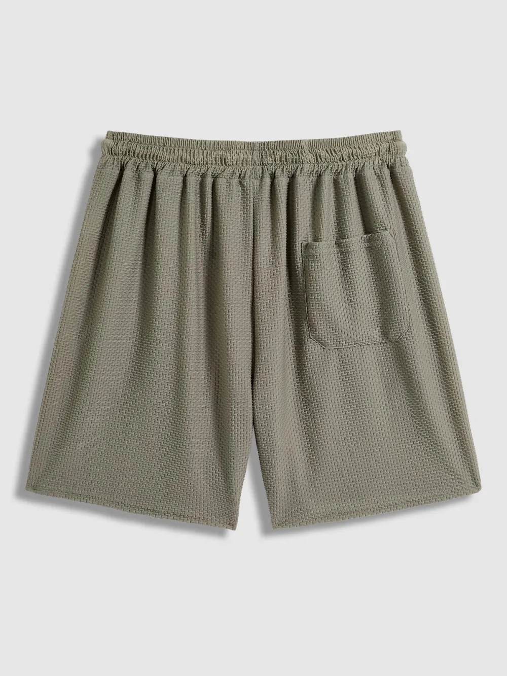 Men'S Comfortable Textured T-Shirt Casual Shorts Set