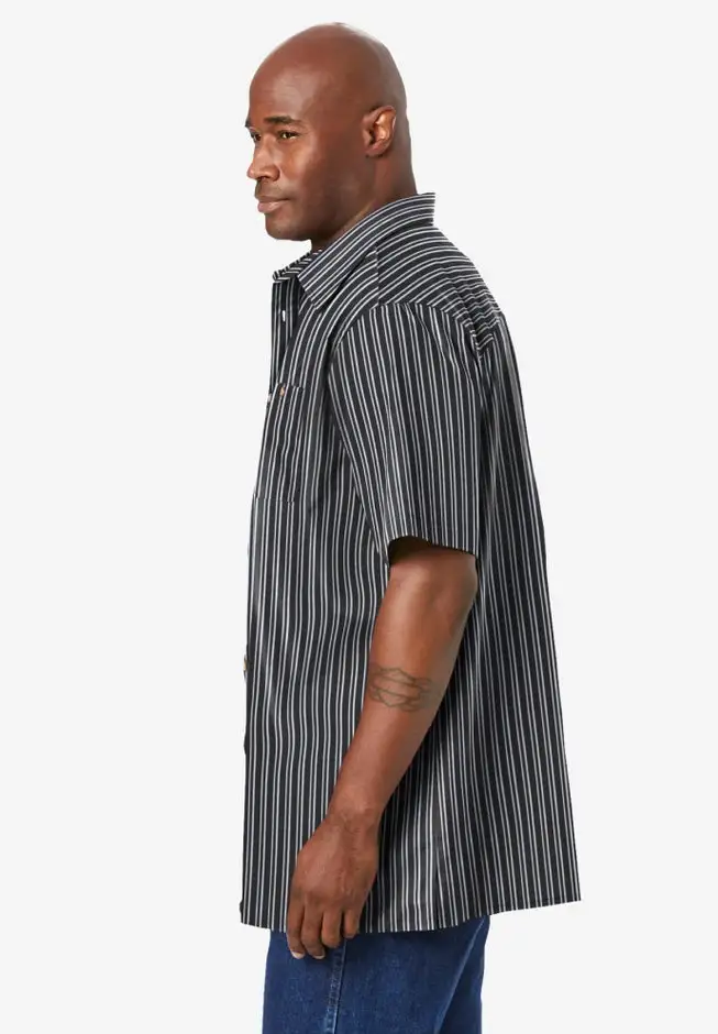 Striped Short-Sleeve Sport Shirt