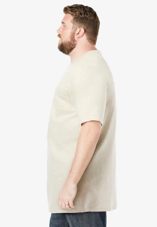 Heavyweight Longer-Length Pocket Crewneck T-Shirt