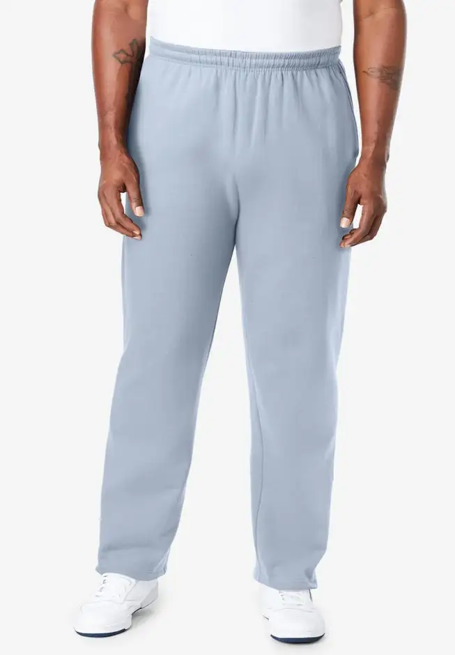 Fleece Open-Bottom Sweatpants