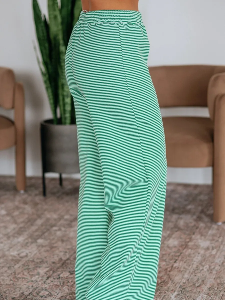 Relaxed Fit Striped Pants