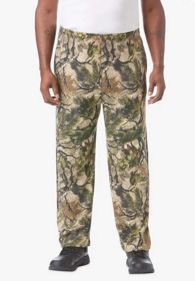 Fleece Open-Bottom Sweatpants