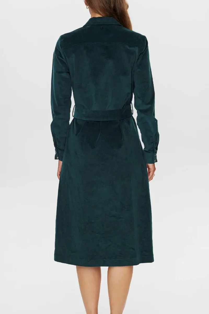 Belted Button Front Shirt Dresses