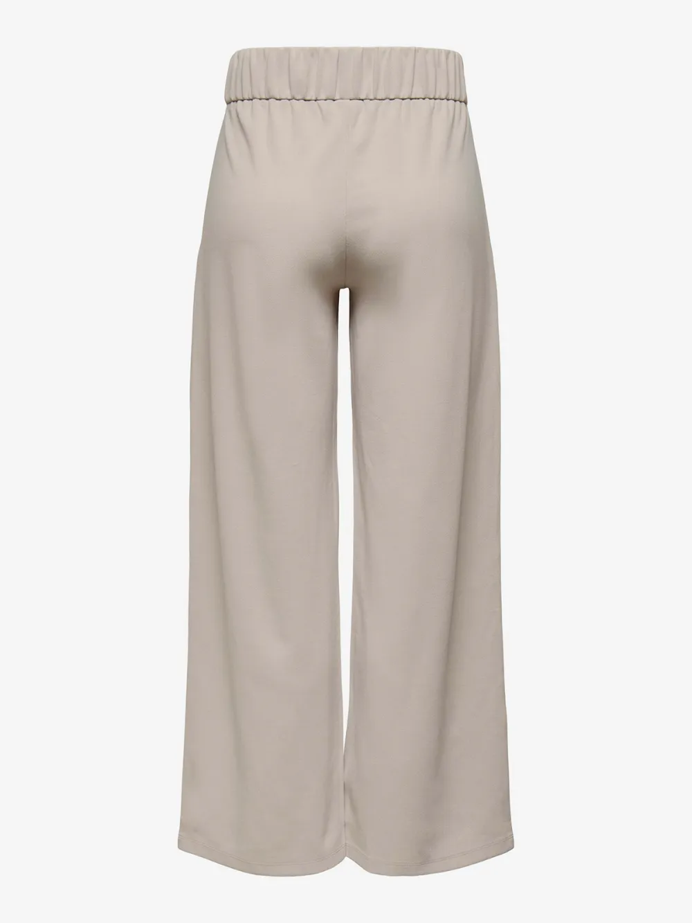 Wide-Leg Smooth Fabric Casual Style Pants