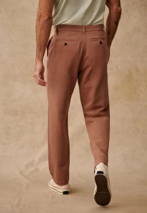 Straight Pants-Old Pink Denim