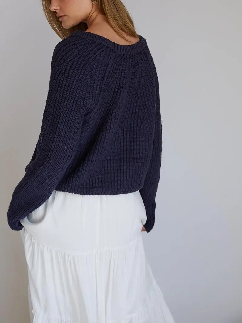 Iris Chunky Knit Button Up Cardigan