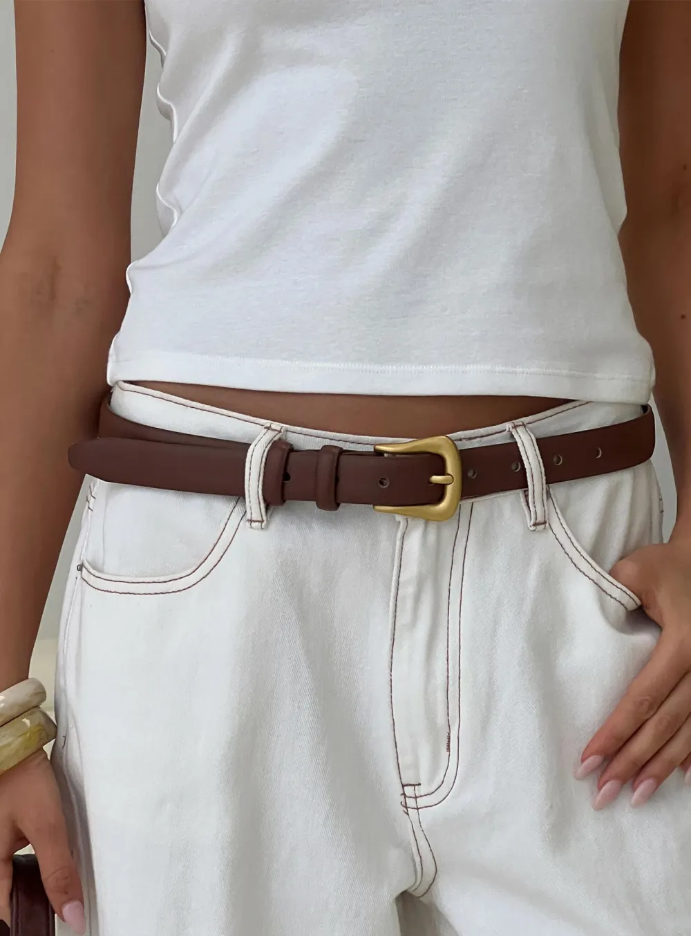 Casual Leather Waist Belt