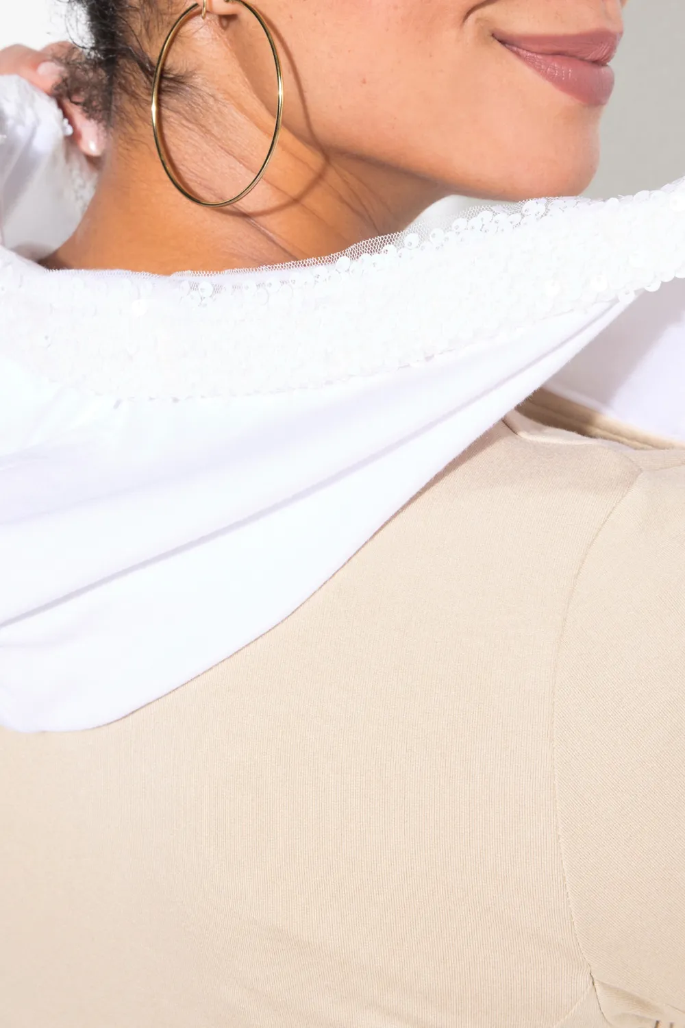 Hooded Straight Tube Jacket