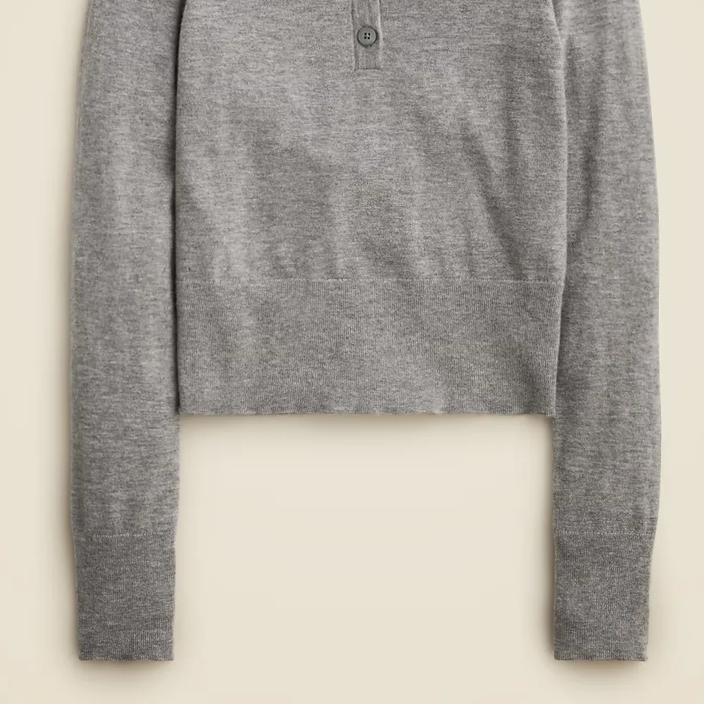 Cashmere-Blend Long-Sleeve Polo Sweaters