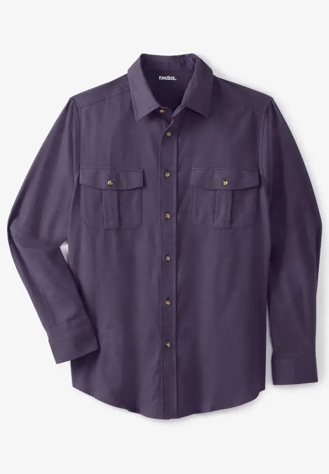 Signature Solid Flannel Shirt