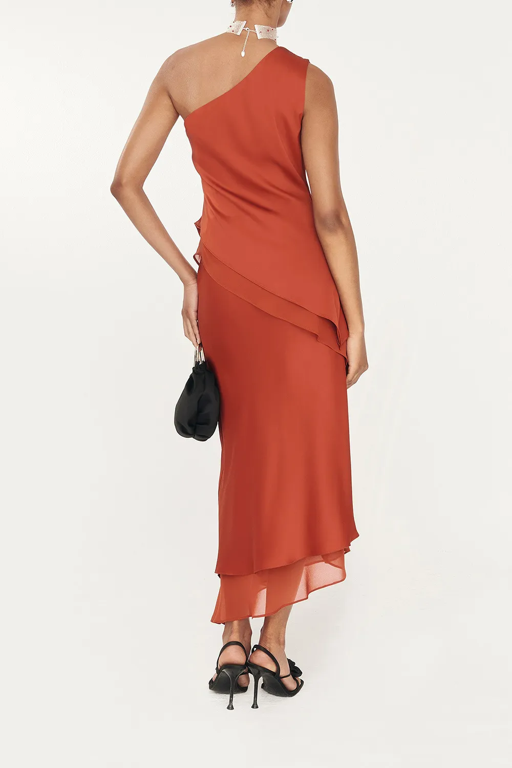 Solid Color One Shoulder Top