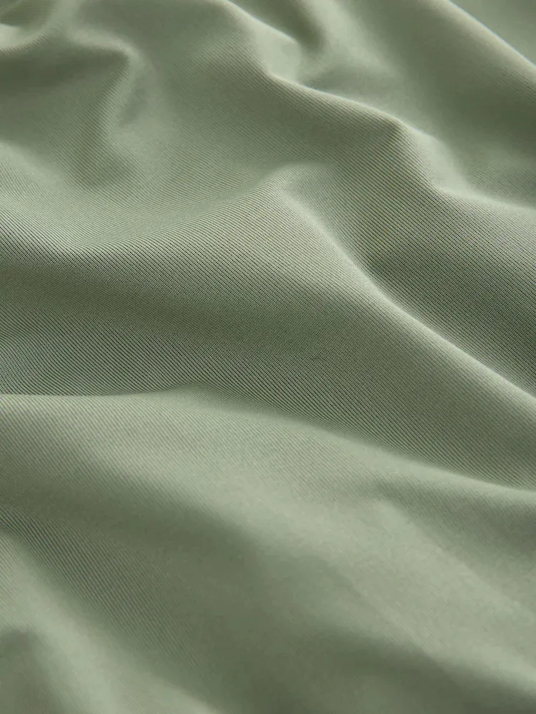 Olive Green Jersey Maxi Dress