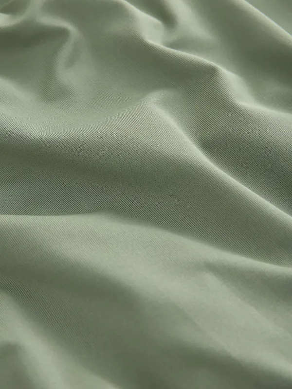 Olive Green Jersey Maxi Dress