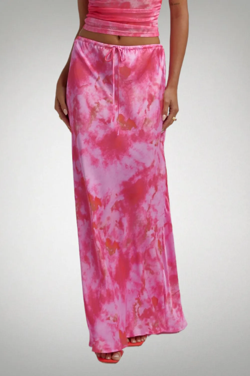 Pink Tie-Dyeing Soft Breathable Skirt