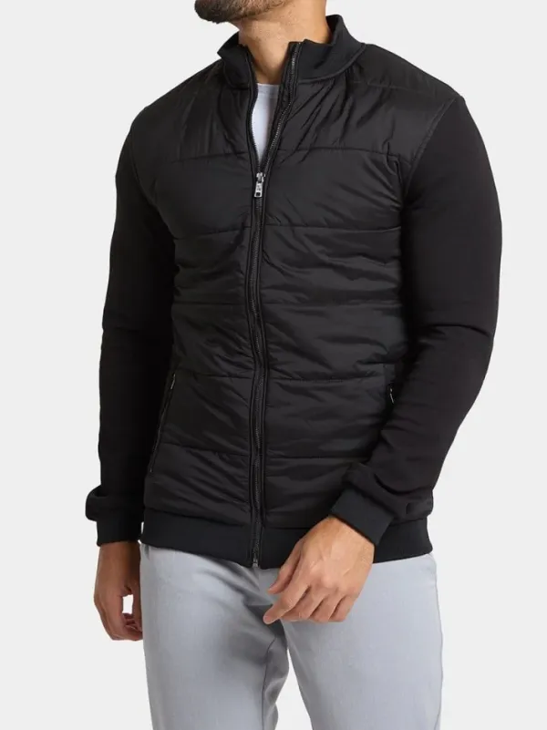 Black Daily Leisure Soft Hybrid Jacket