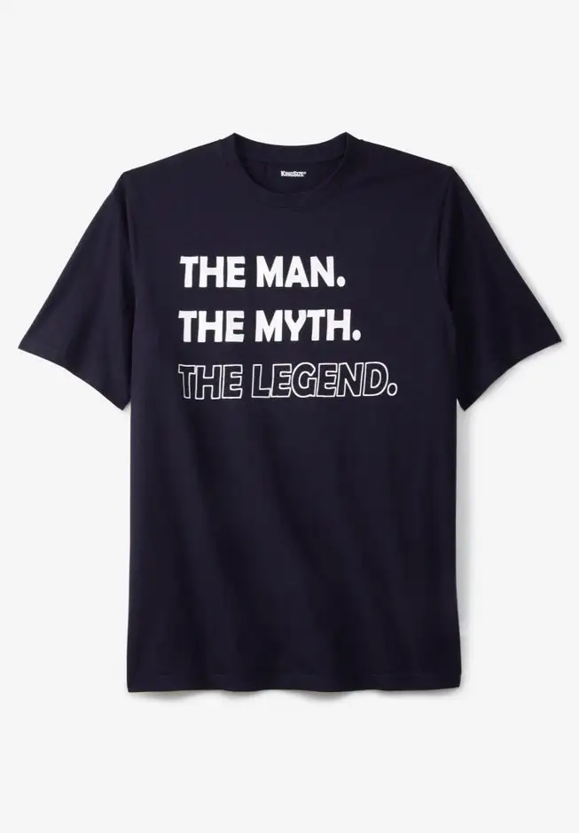 KingSize Slogan Graphic T-Shirt