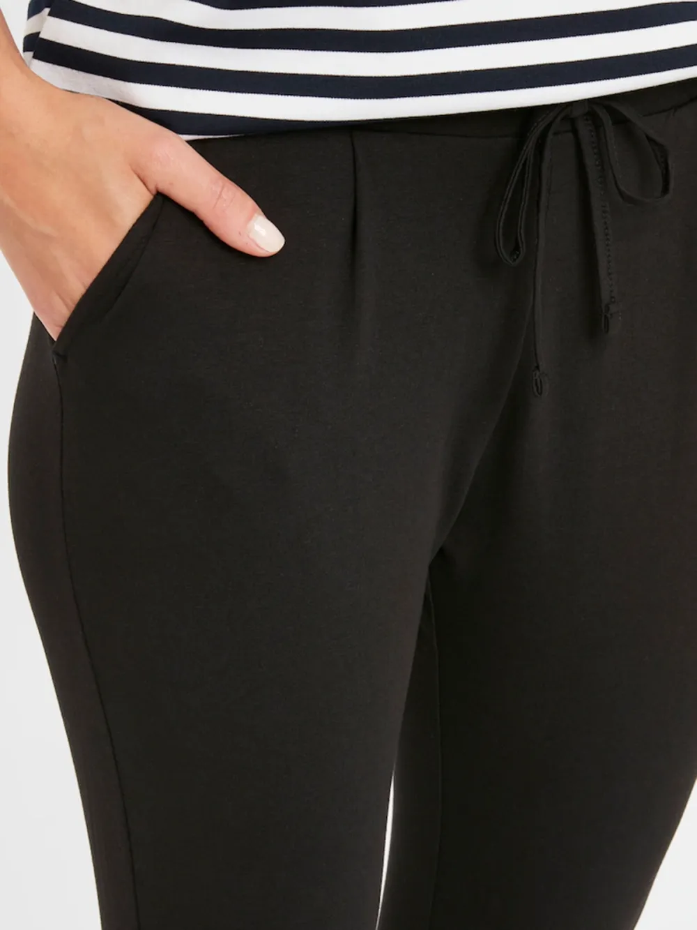 Side Pockets Casual Style Pants