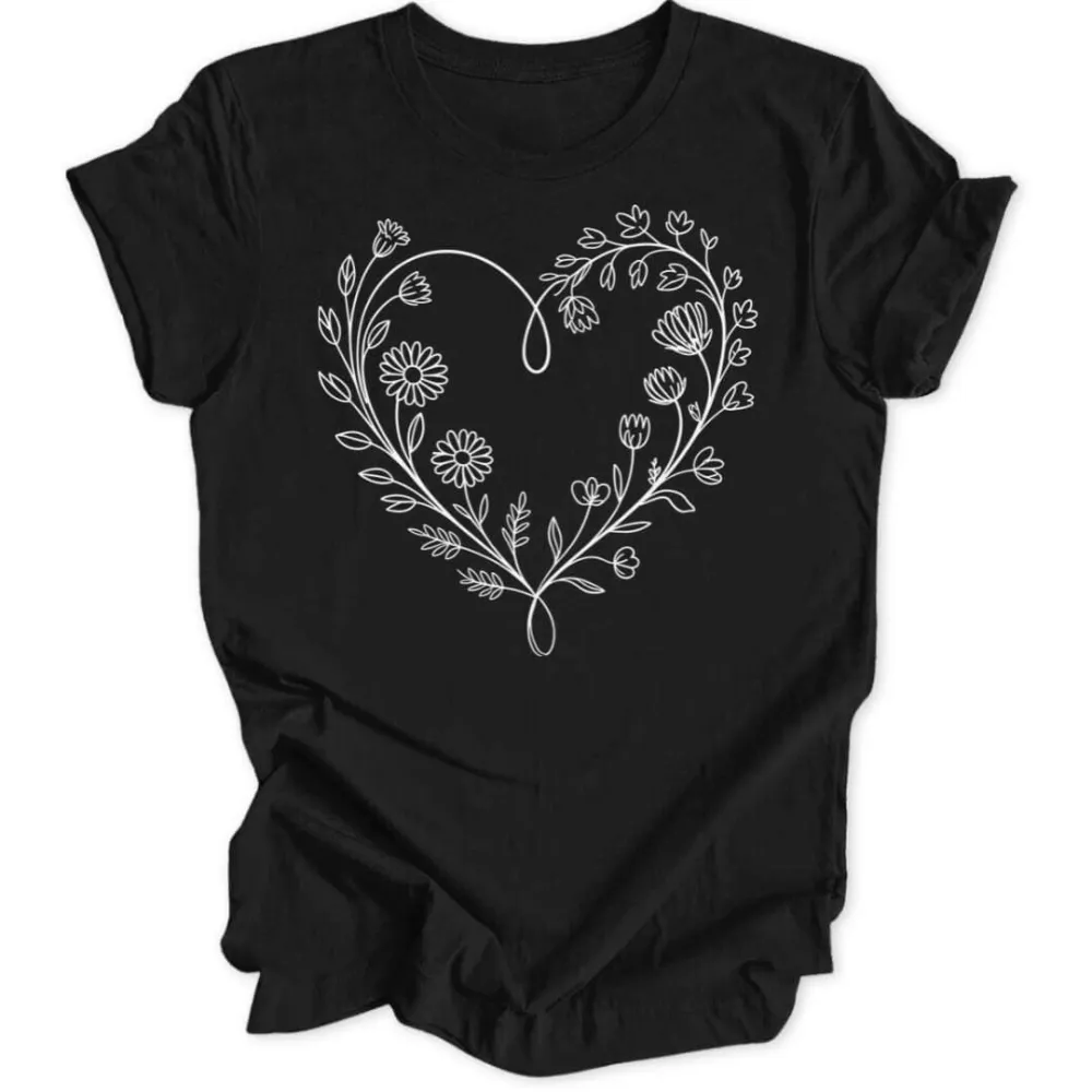 Flower Heart Unisex T-Shirt
