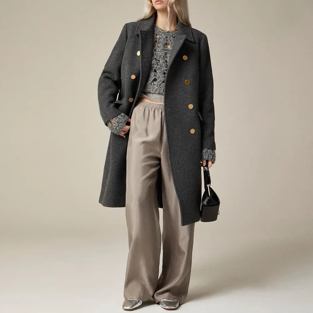 Wool Blend Stadium-Cloth Topcoats