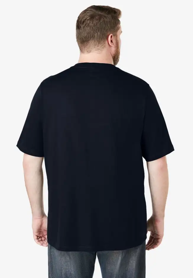 Shrink-Less Lightweight V-Neck Pocket T-Shirt