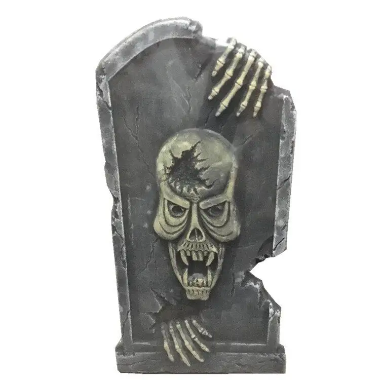 Halloween Graveyard Tombstone Decorations Realistic and Reusable Spooky Haunted House Yard Outdoor Decorations and Accessories