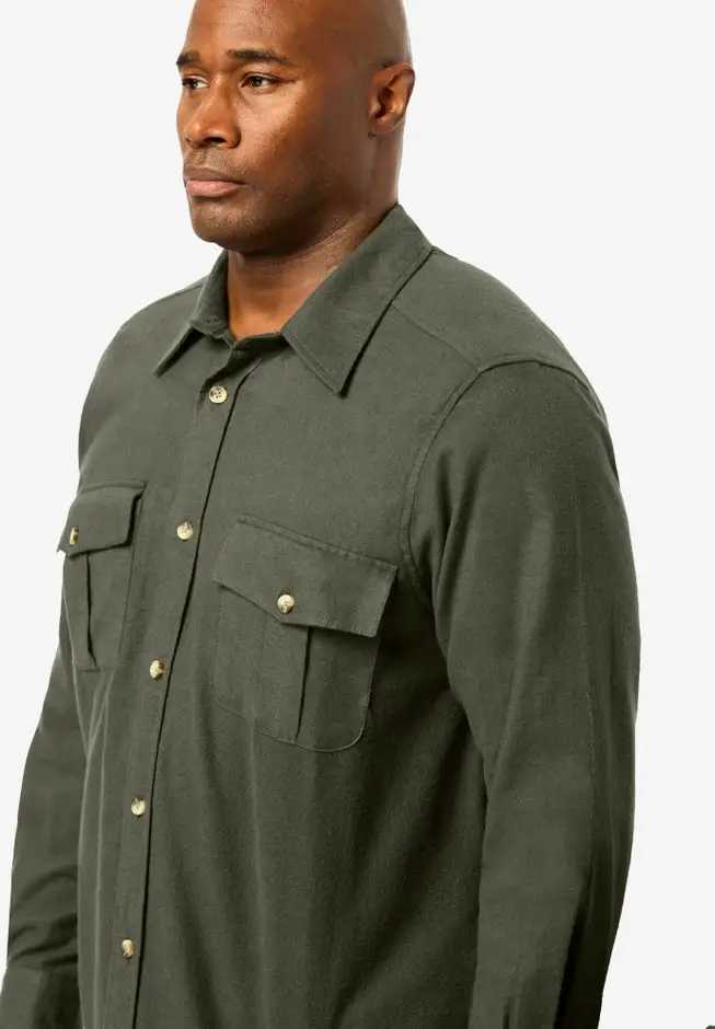 Signature Solid Flannel Shirt