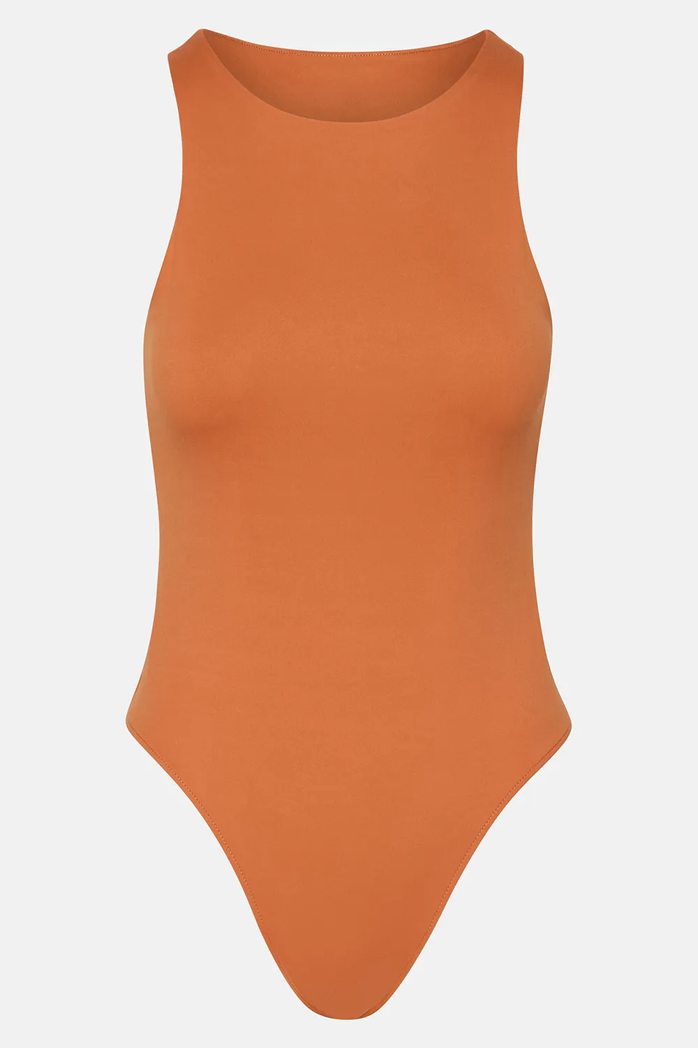 Crew Neck Bodysuit Red