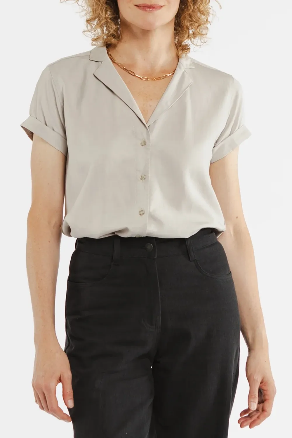 Daily Button Front Shirt