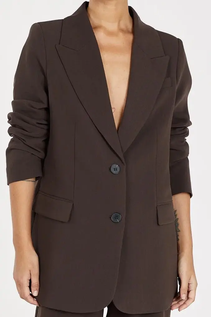 DARK CHOCOLATE BLAZER