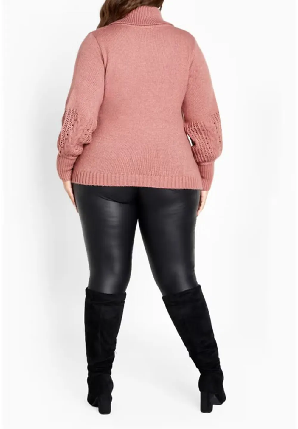 High Neck Knitted Sweater