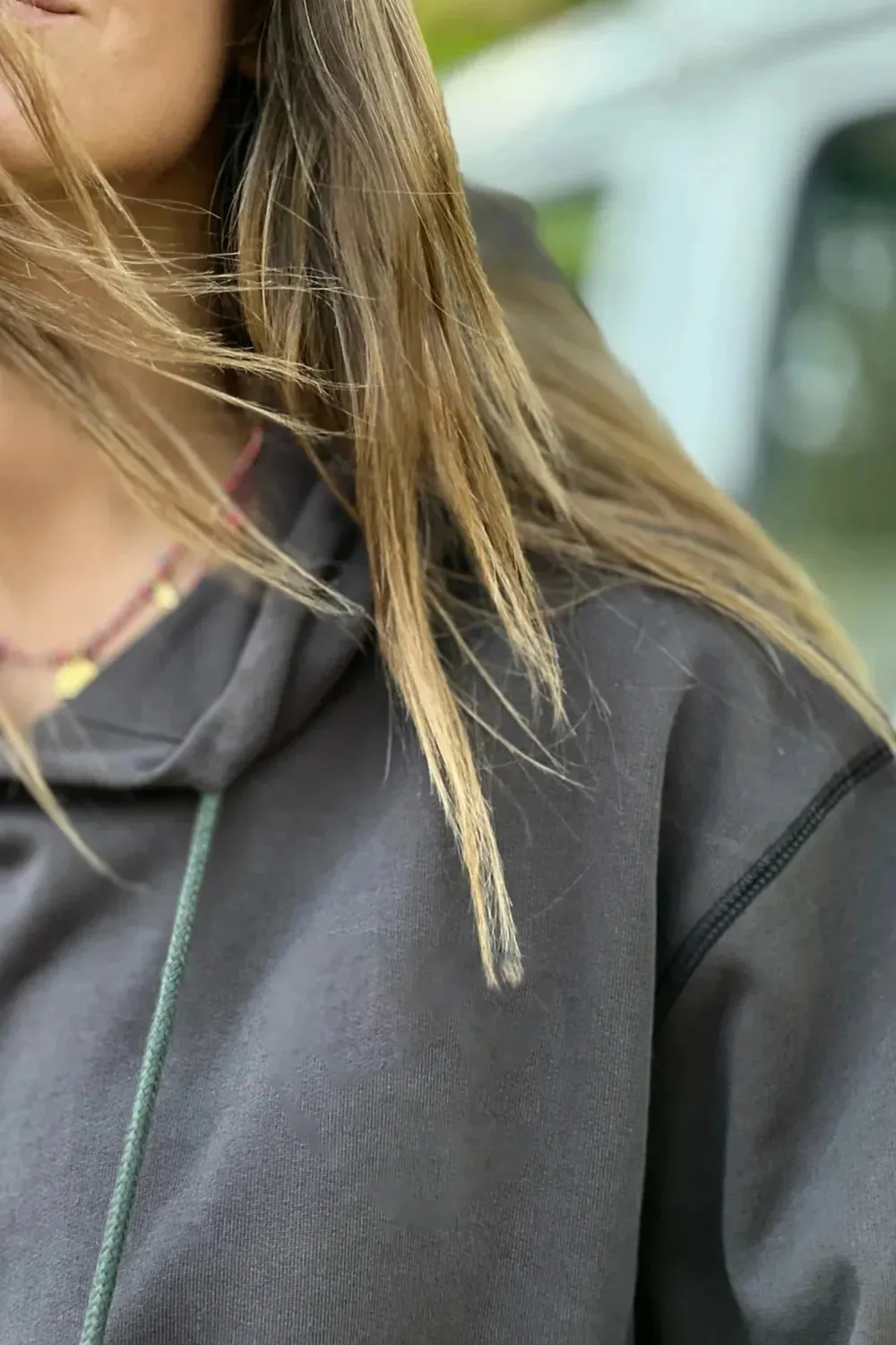 Dark Grey  Classic Breathable Loose Hoodie