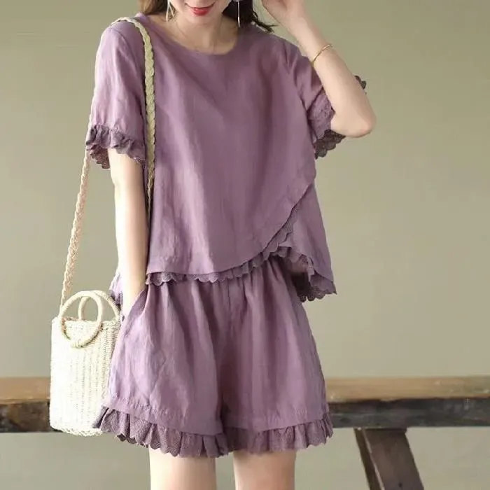 Casual Irregular Lace Suit
