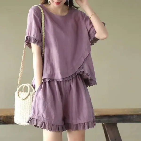 Casual Irregular Lace Suit