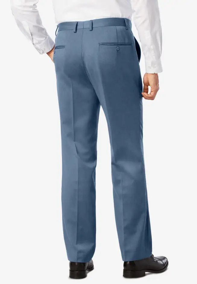 Easy Movement Plain-Front Expandable Dress Pants