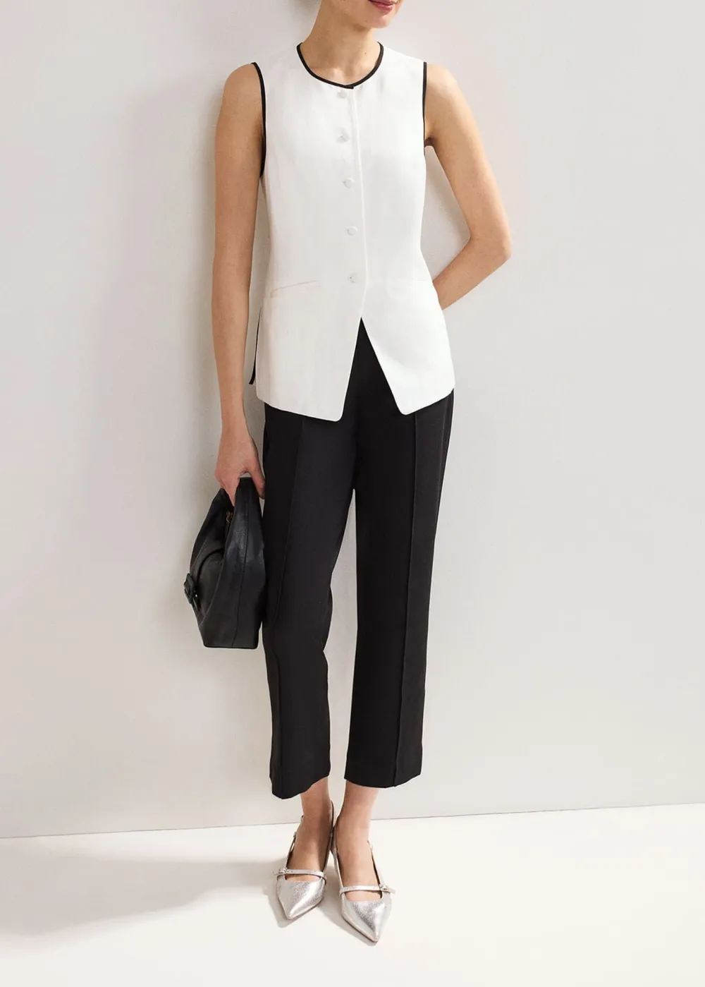 Conical Lady Pleated Trouser Suit