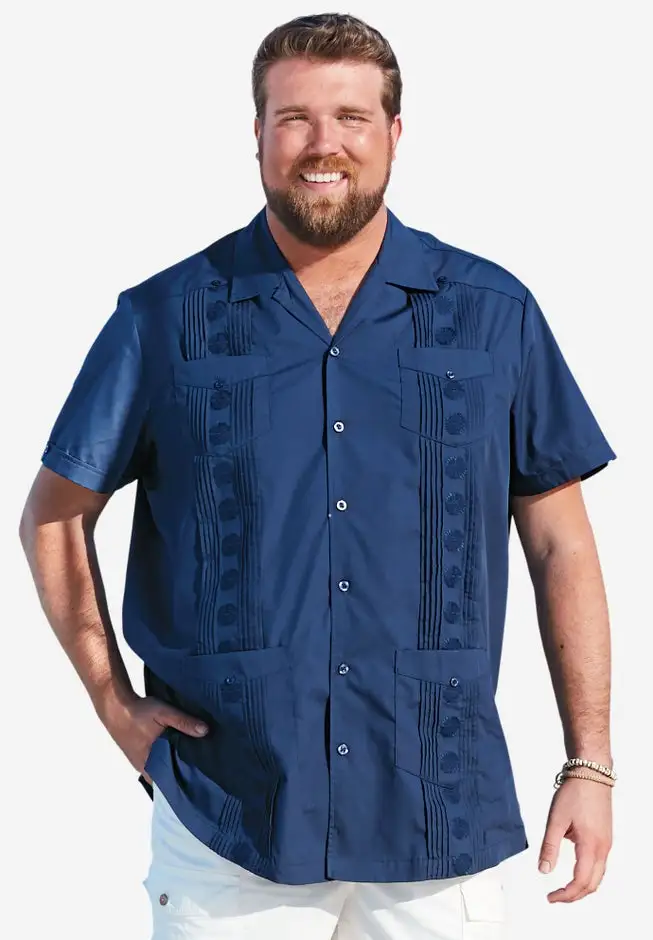 Short-Sleeve Guayabera Shirt